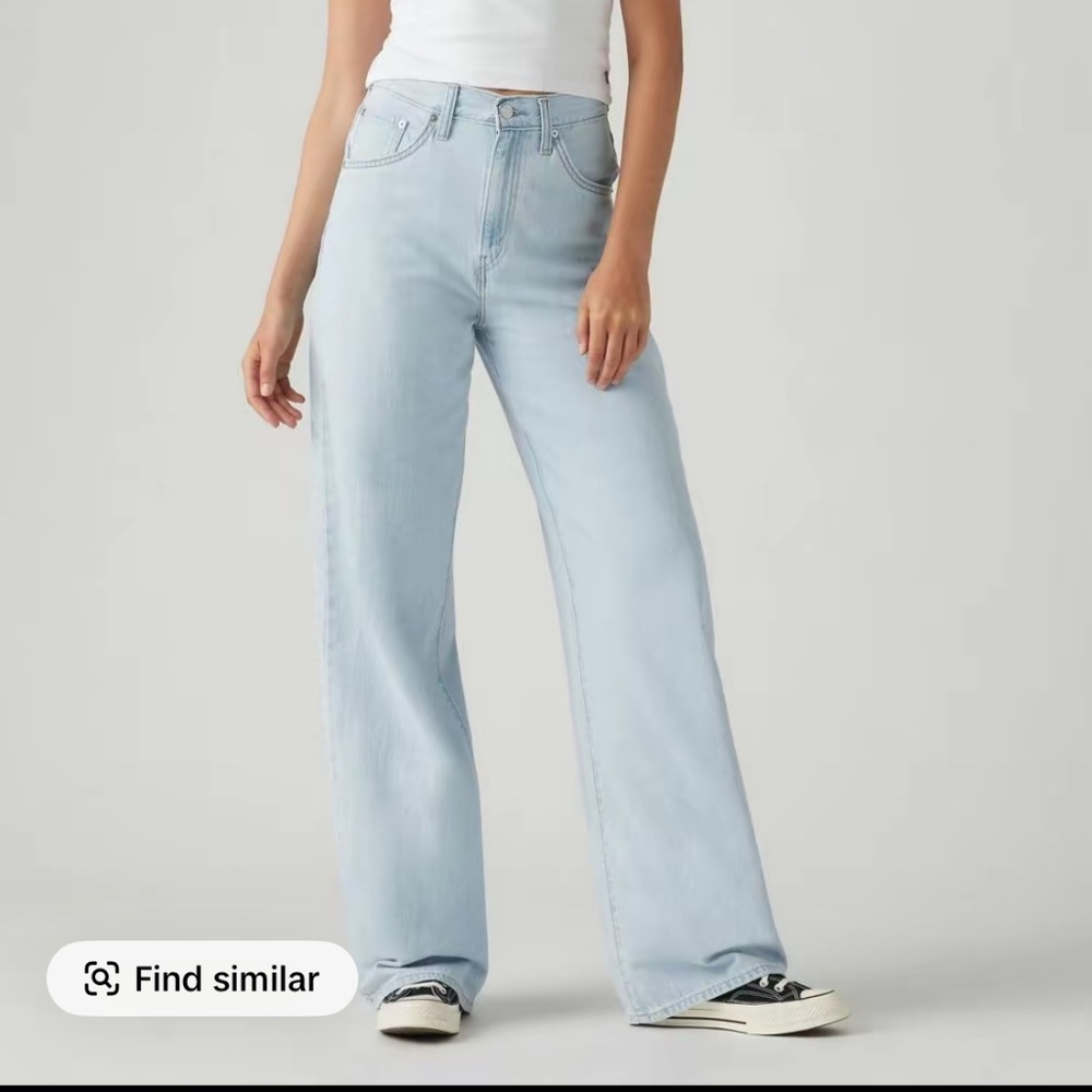 Levi’s high rise cinch baggy jeans size 25